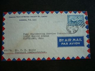 Postal History - Canada - Scott C7 On Airmail Cover To Cleveland,  Ohio