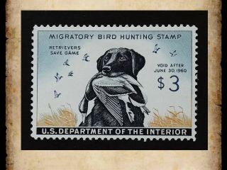 Us Federal Duck Stamp Scott Rw26 $3 1959 Migratory Bird Hunting Mh Og