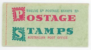 Australia 1965 Stamp Booklet Sg Sb 38 (vf) Cat £60
