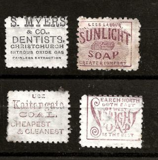 Zealand (a34) 1891 1d Reds With Adverts On Reverse Very Fine Lot