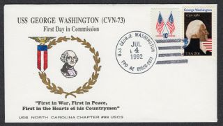 1992 Uss George Washington (cvn - 73) Commissioned Pb552