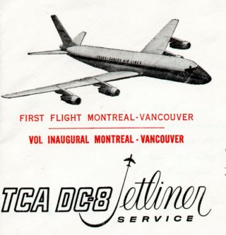 Canada 1960 First Flight Cover Montreal to Vancouver with Insert & 7c SG443 3