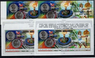 P121671/ Cook / Y&t 976 / 981 – Block 185 – 186 Olympics Complete / Mnh 100