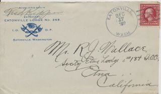 Eatonville Lodge No.  268 Independent Order Of Odd Fellows Washington 1911 Etna M