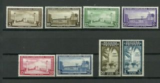 Italy.  1938.  Italian Colonies.  Lybia,  Tripoli.  Views,  Airmail.  Full Set Mnh Og.