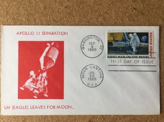 Usa 1969 Apollo 11 Lunar Module Leaves For The Moon,  Commemorative Cover