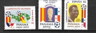 Panama Sc C438 - 40 Nh Issue Of 1982 - Soccer World Cup - Pele
