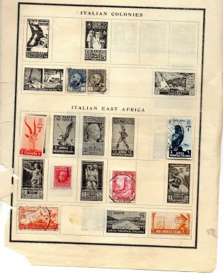 Italian East Africa 8 Stamps