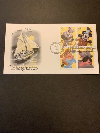 Disney 2008 Usa - The Art Of Disney Imagination (fdc Singles Set,  Block)