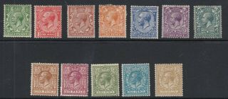 Gb George V 1924 - 26 Sg 418 - 429 Set Of 12 Mounted,  Unmounted,  Mng