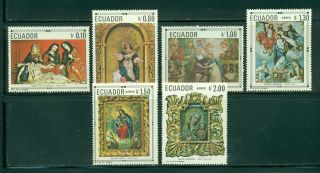 Ecuador Scott 768 - 768e Mnh Christmas 1968 Art $$