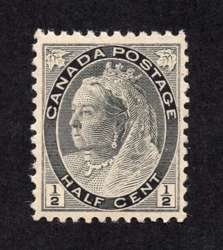 Canada 74 1 Cent Black Queen Victoria Numeral Issue Mnh