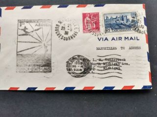 France - Air Mail Cover From France To U.  S.  A.  (1939)