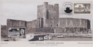 Gb Stamps First Day Cover 2006 Carrickfergus Castle & 25grm Solid Silver Ingot