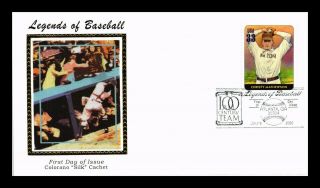 Dr Jim Stamps Us Christy Mathewson Baseball Legends Colorano Silk Fdc Cover
