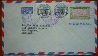 Nicaragua Cover To Uk With 4 X Stamps (1956)