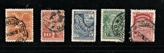Hick Girl Stamp - Uruguay Stamp Sc 102 - 05 1892 Issues S987
