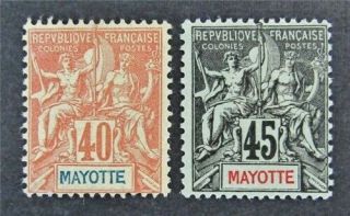 Nystamps French Mayotte Stamp 14.  15 Og H $43
