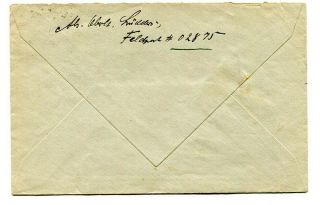 Germany WWII 1942 Military Airmail Feldpost FP 02875 to Hamburg 2