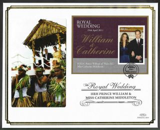 Nauru 2011 Large Fdc Wedding Of William & Catherine Ltd Ed 36/250
