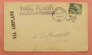 C4 On 1924 Trial Flight St Louis Mo To East Orange Nj Ac Roessler