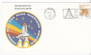 Atlantis Sts - 27 Space Shuttle Launch Kennedy Spc Ctr,  Florida December 2,  1988