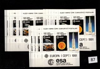// 14x Turkish Cyprus - Mnh - Europa Cept 1991 - Space - Spaceships