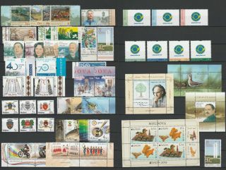 Moldova 2015 Complete Year Set Mnh Stamps,  Blocks And Booklet