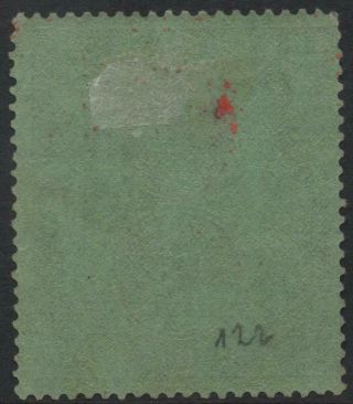 SIERRA LEONE: 1927 Sg 146 10/ - Red & Green/Green Av.  M.  - Cat £170 (25875) 2