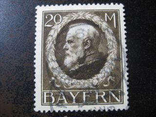 Bavaria Bayern German States Mi.  109iia Scarce Stamp 2 Cv $120.  00