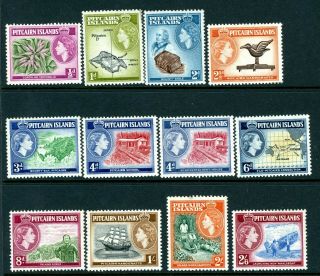 Pitcairn Islands 1957 Definitives Complete Um/mnh