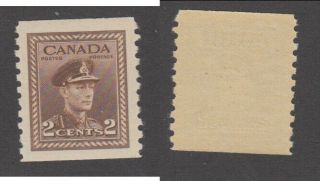 Mnh Canada 2 Cent Kgvi Perf 9.  5 War Coil Stamp 279 (lot 15894)