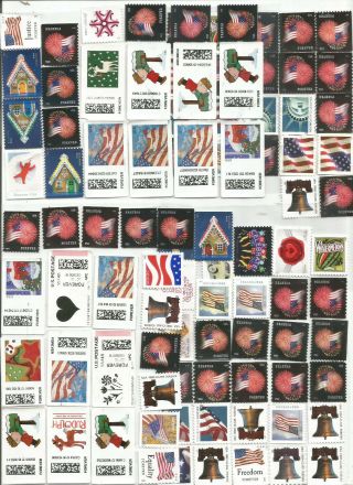Usa 50 Discount Under F.  V.  Stamps X Postage Lot Unfranked Forever Rate 100pcs