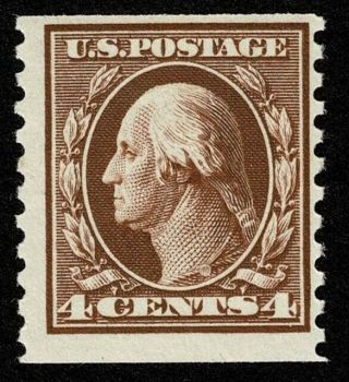 Scott 446 4c President George Washington 1915 H Og $130