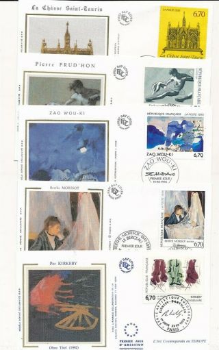 D280030 Paintings Art 1995 Set Of Fdc 
