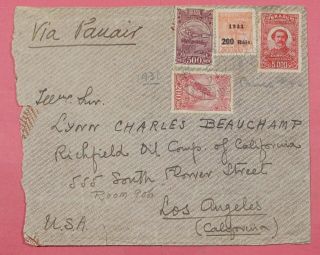 Dr Who 1931 Brazil Heavy Franked Panair Airmail To Usa 15886