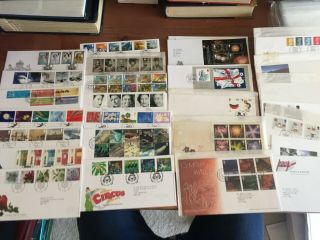Gb Uk 26 Fdc Covers Mostly With Complete Sets From 2000 - 2002 Period Very Tidy