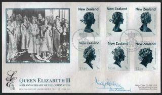 Zealand Mnh 2013 Coronation Limited Edition,  Signed Fdc