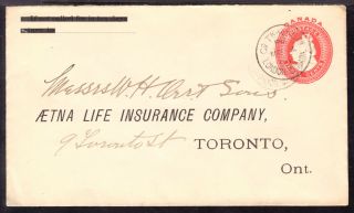 Canada Rpo Sn - 16 On 1899 London U8a Stationery Cover