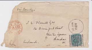 Stamps 1880 East India Tatty Envelope Via Brindisi To London Postal History