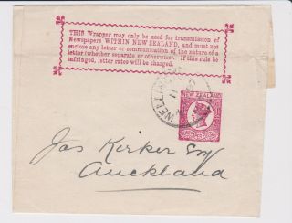 Stamps 1897 Zealand Newspaper Wrapper Postal History
