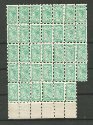 Australia,  Victoria,  Block Of 49 Stamps,