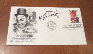 1980 W.  C.  Fields First Day Of Issue Cover (fdc) - Signed By Actor Kirk Douglas