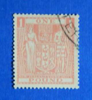 1958 1l Zealand Stamp Duty Revenue Scott Ar86a Sg F218 B 315 Cs33511