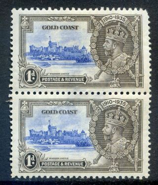 Gold Coast 1935 Silver Jubilee 1d Extra Flagstaff Variety (2019/01/21 08)