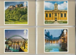 2012 Uk Landmarks A - Z Part 2,  Set Of 14 X Phq Stamp Cards,  Fdi Special H/s Back