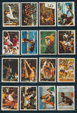 Umm Al Qiwain - Munich Olympic Games Mnh Sports Set (1972)