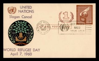 Dr Who 1960 United Nations World Refugee Day Postal Card Overseas Mailer C119227