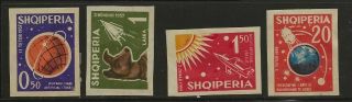 Albania Sc 621 - 4 Mh Stamps Imperforated
