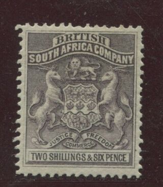 Rhodesia - Sg.  6 : 1892 / 1893 " 2/6 Grey Purple ".